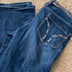 Inc Jeans with bling belt